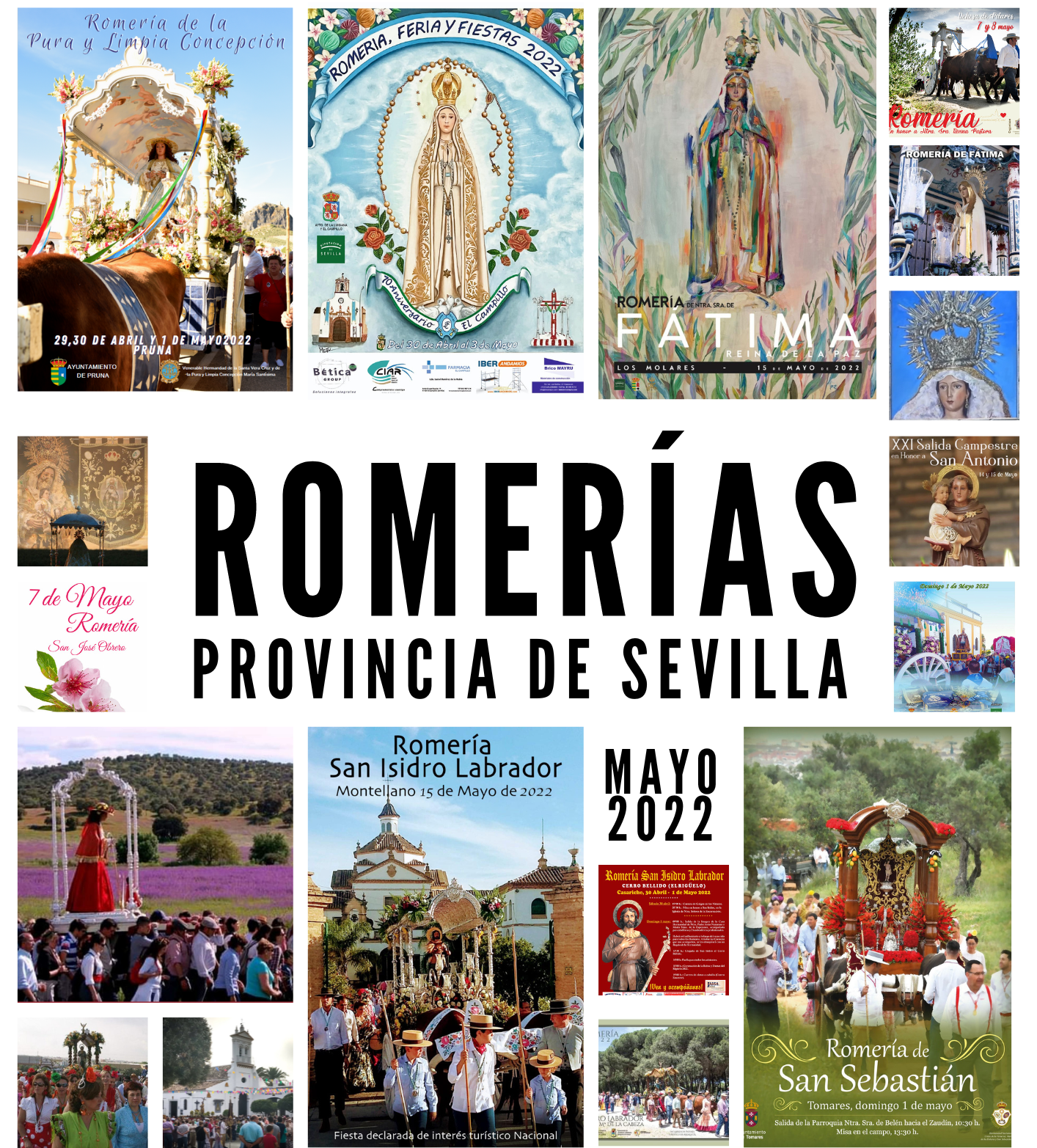 Romerías de Mayo 2022 Provincia de Sevilla