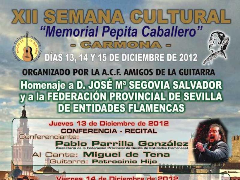 2012 La Semana Cultural "Memorial Pepita Caballero" 