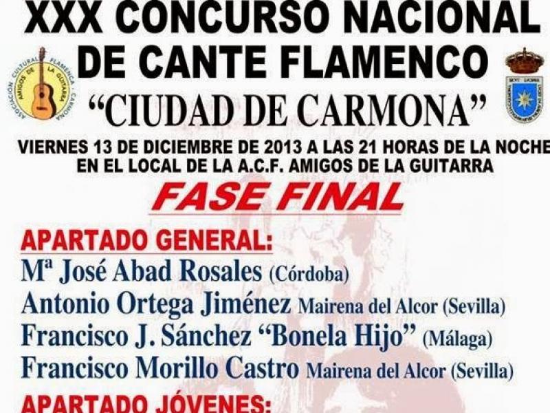 2013 Concurso Nacional de Cante Flamenco ‘Ciudad de Carmona’