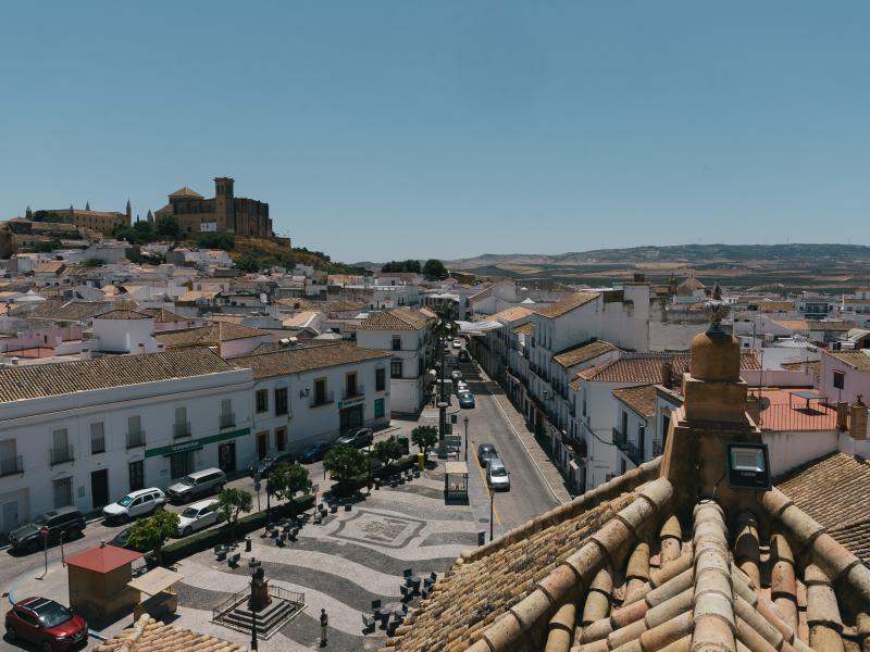 Osuna-Vista de la Plaza Rodríguez Marín desde arriba de la Iglesia de Santo Domingo