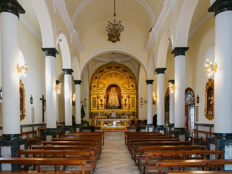 Coria del Rio-Interior de la Capilla de Nuestra Señora de la Soledad