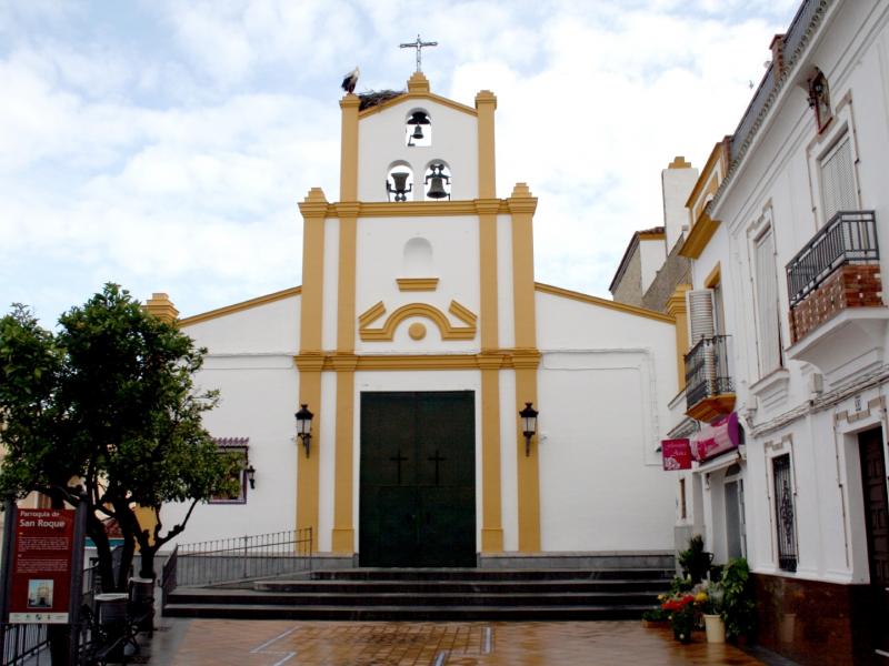 Las Cabezas de San Juan-Fachada de la Iglesia de San Roque