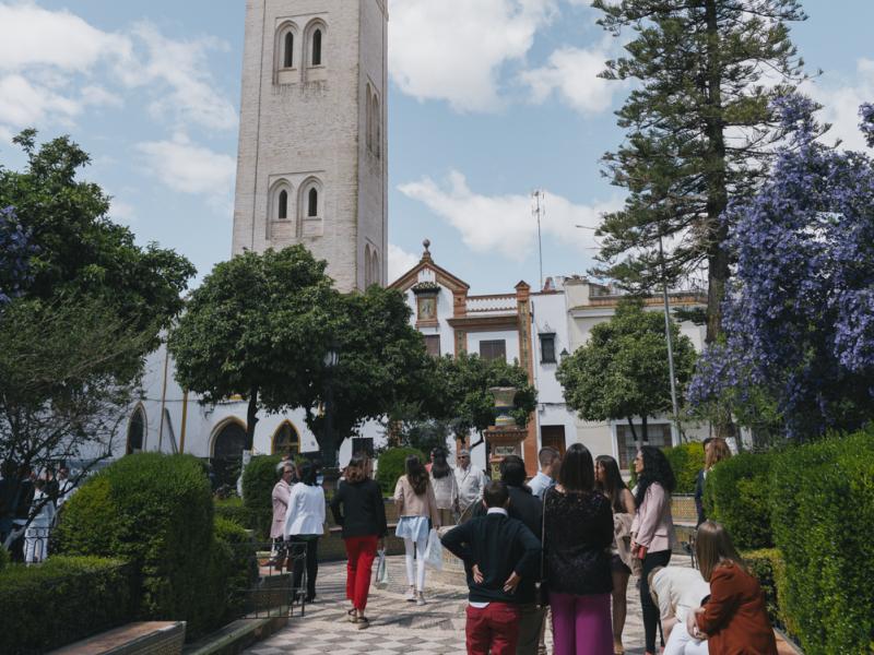 Lora del Río. Torre del campanario de la Iglesia de Nuestra Señora de la Asunción