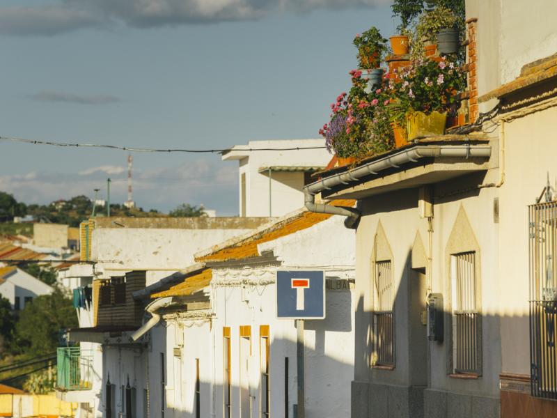 Villanueva del Río y Minas-Calle céntrica del municipio