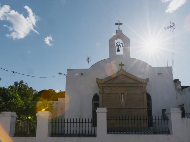 Villanueva del Rio y Minas-Fachada de la Ermita de Santa Bárbara