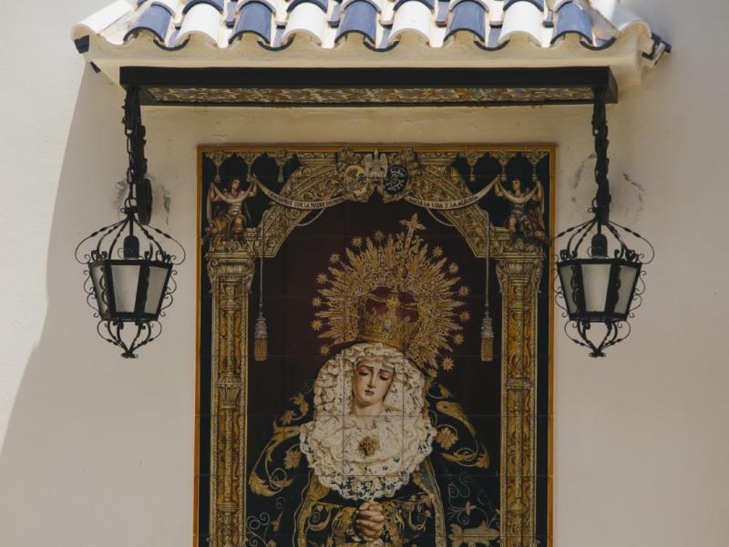 La Roda de Andalucía. Cerámica de la Virgen de los Dolores