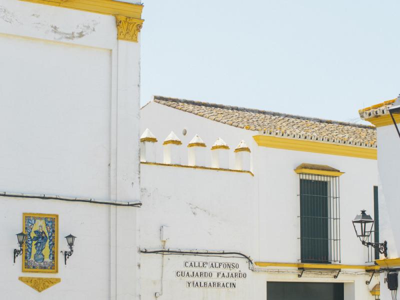 Umbrete. Calle Alfonso Guajardo Fajardo y Albarracín