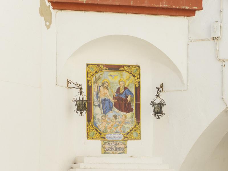 Olivares. Azulejo Santísima Trinidad