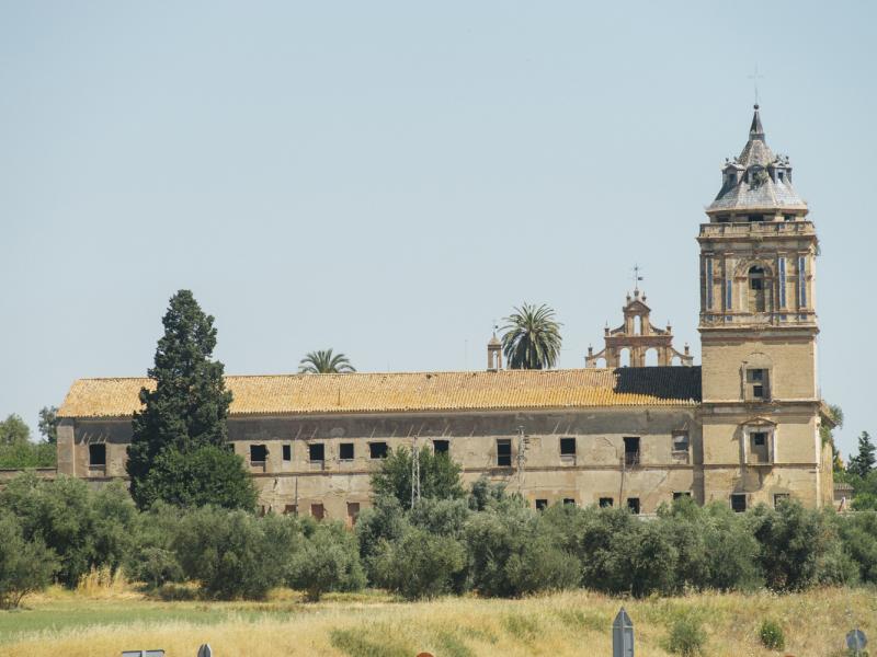 Santiponce. Panorámica del monasterio de San Isidoro del Campo