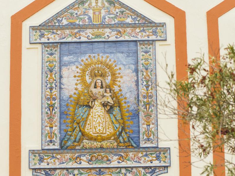 Mairena del Aljarafe. Azulejo Virgen de las Mercedes