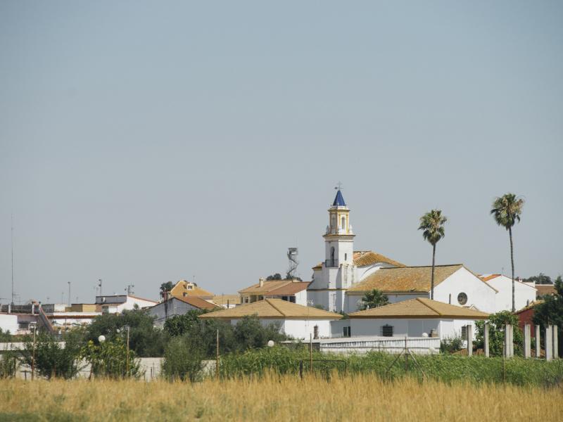 El Garrobo. Vista del pueblo desde las afueras
