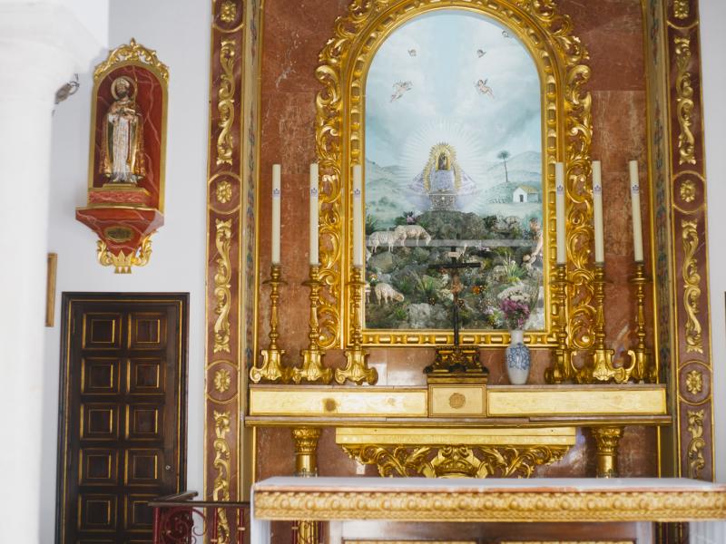Villaverde del Río. Retablo ermita Virgen de Aguas Santas