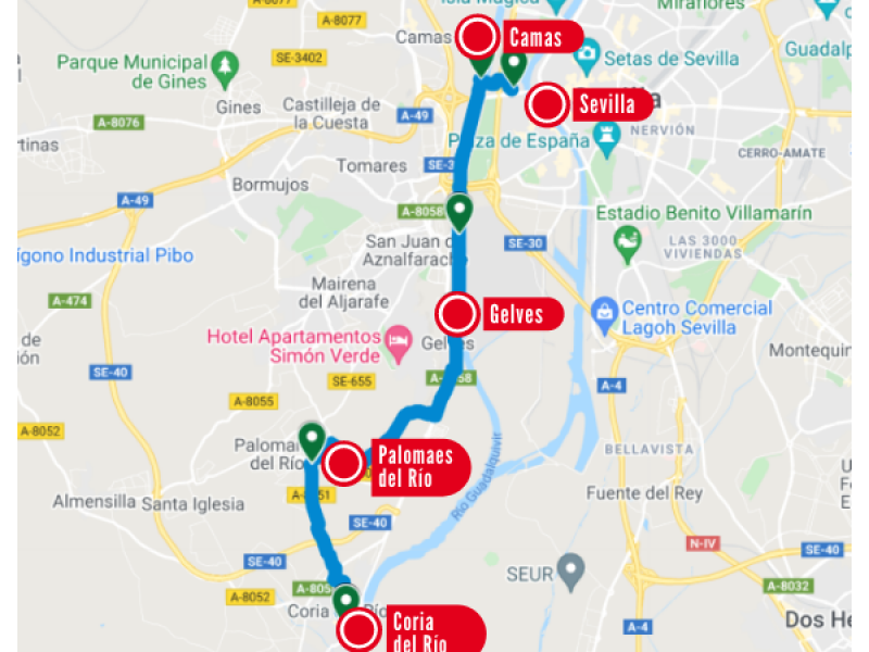Ruta Cicloturismo: Coria del Río / Sevilla