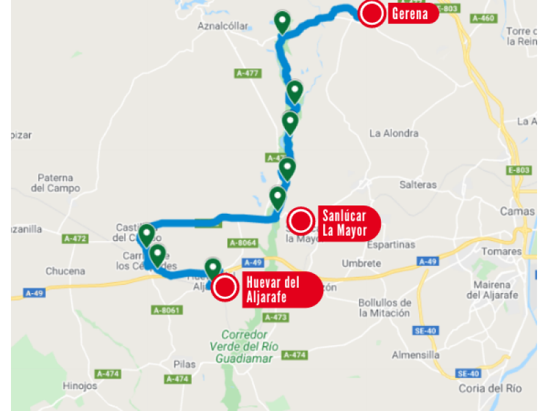 Ruta Cicloturismo: Huévar del Aljarafe / Gerena