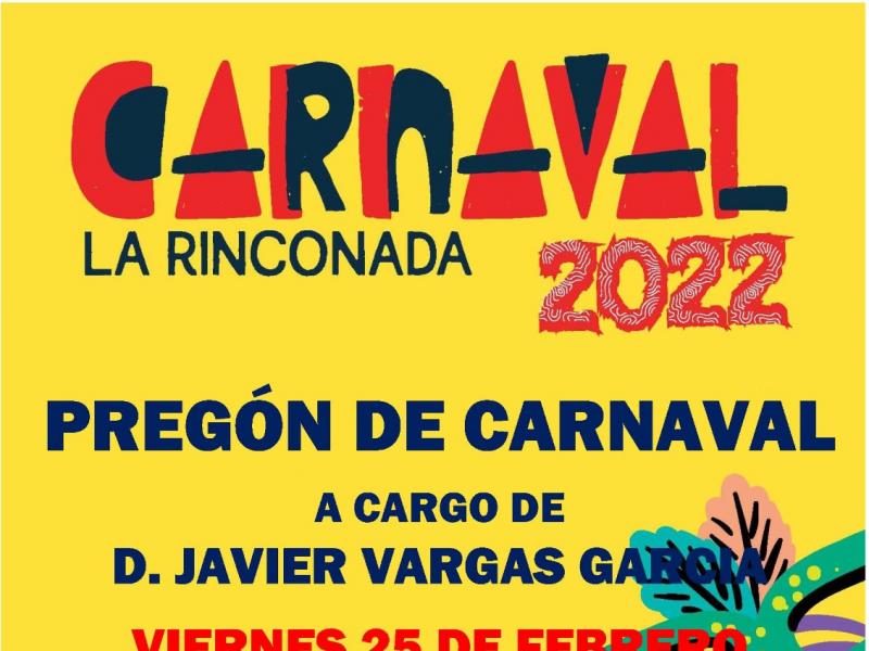 Pregón de Carnaval de La Rinconada 2022