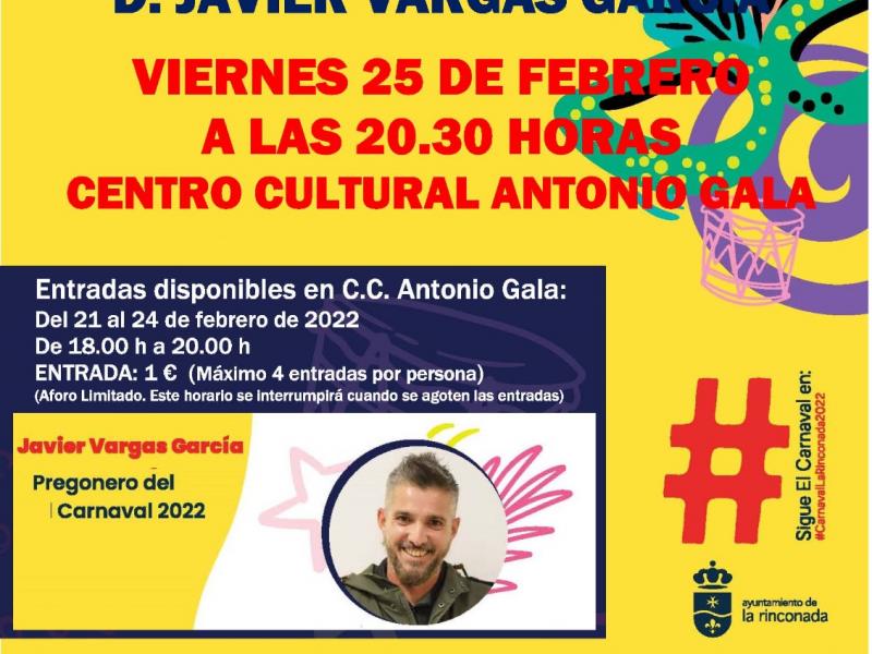 Pregón de Carnaval de La Rinconada 2022