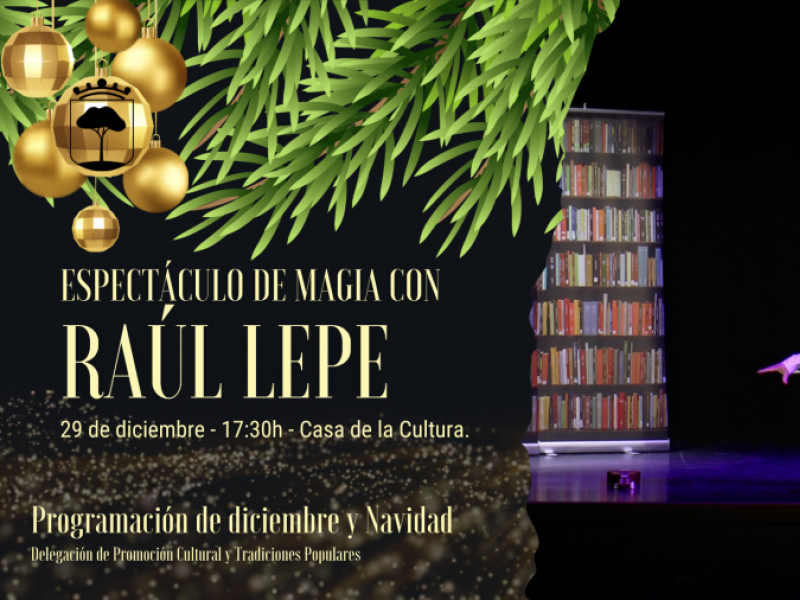 Navidad: Espectáculo de magia con Raúl Lepe	
