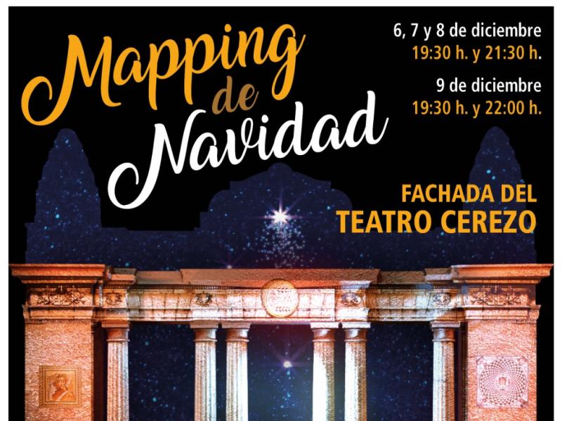 Mapping de Navidad sobre el Teatro Cerezo