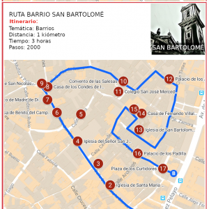 Ruta Barrio de San Bartolomé