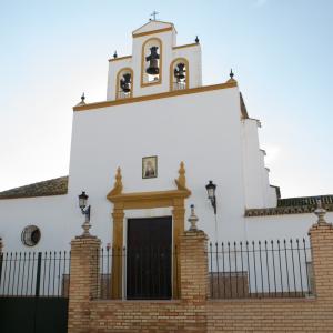 Marinaleda. Azulejo en la fachada de la Iglesia de Nuestra Señora de la Esperanza