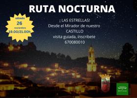 Ruta Nocturna Guiada Estrellas desde el Castillo