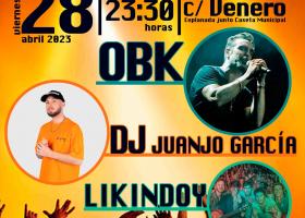 Concierto: OBK, DJ Juanjo García y Likindoy